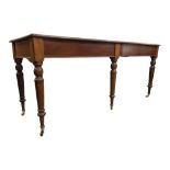 LARGE REPRODUCTION MAHOGANY HALL CONSOLE TABLES