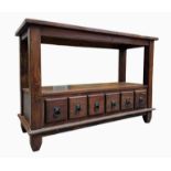 CONTEMPORARY HARDWOOD SIDEBOARD / CONSOLE TABLE