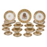 PIRKENHAMMER "Osmanisches Prunk-Kaffee- und Moccaservice mit Wappen" Ende 19. Jh. / Anfang 20. Jh.