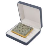Feine Plakette aus Jade. CHINA, Qing-Dynastie (1644–1911).