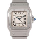 CARTIER Santos Galbée Ref. 1564 Herrenuhr, ca. 90er/2000er.