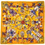 HERMÈS Seidencarré "KACHINAS",