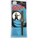James Bond - Zeon (Quartz) 'James Bond 007' Watch on original card back, showing Timothy Dalton as