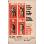 James Bond From Russia With Love (1963), 1964 1st release, Linen Backed US One Sheet Movie Poster,