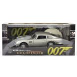 James Bond - (Goldfinger 1964), Auto Art 1:18 scale die-cast model of James Bond's Aston Martin