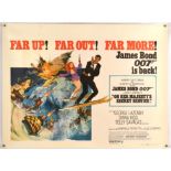 James Bond On Her Majesty’s Secret Service (1969), Linen Backed British Quad Film Poster,