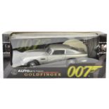 James Bond - (Goldfinger 1964), Auto Art 1:18 scale die-cast model of James Bond's Aston Martin