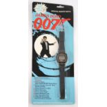 James Bond - Zeon (Quartz) 'James Bond 007' Watch on original card back, showing Timothy Dalton as