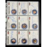 James Bond 50th Anniversary Trading Card binder containing a large number of Trading Cards from the
