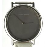 Georg Jensen a 347 Thorup and Bonderup wristwatch the signed dial with bead hour markers,