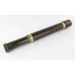 W. Ottway & Co. Royal Navy Officer of the Watch, single draw telescope, broad arrow and date 1944.