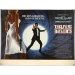 James Bond 007 - The Living Daylights (1987), British Quad Film Poster, advance, unfolded,