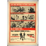 James Bond 007 - Thunderball / You Only Live Twice (1971), Linen Backed US One Sheet Double Bill