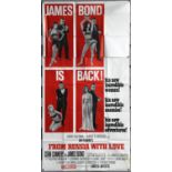 James Bond 007 – From Russia With Love (1963), US Three Sheet Movie Poster, Style B,