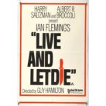 James Bond 007 - Live and Let Die (1973), British Double Crown Film Poster, folded, 20 x 30 inches