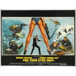 James Bond 007 - For Your Eyes Only (1981), British Quad Film Poster, artwork by Brian Bysouth,