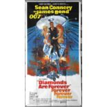 James Bond 007 – Diamonds Are Forever (1971), US Three Sheet Movie Poster, artwork by Robert