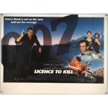 James Bond 007 - Licence to Kill (1989), British Quad Film Poster, unfolded, 30 x 40 inches