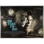 James Bond 007 - No Time to Die (2021) Advance British Quad Film Poster, double sided, unfolded,