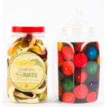 Harry Potter Weasley’s Wizard Wheezes Nautious Jumping Snakes sweet jar - 2 production style sweet