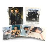A large collection of 300+ mixed glossy printed film and television stills, actor headshots and