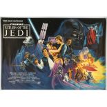 Star Wars: Return of the Jedi (1983), British Quad Film Poster, artwork by Josh Kirby,