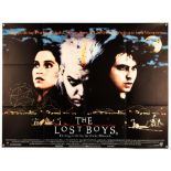 The Lost Boys (1987), British Quad Film Poster for the cult vampire horror, folded, 30 x 40 inches