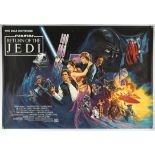 Star Wars Return of the Jedi (1983), British Quad Film Poster, Underground Style,