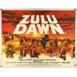 Zulu Dawn (1979), Linen Backed British Quad Film Poster, artwork by Tom Chantrell,