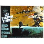 Ice Station Zebra (1968), British Quad Film Poster, artwork by Bob McCall, folded, 30 x 40 inches