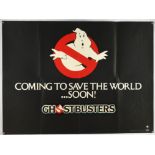 Ghostbusters (1984), British Quad Advance Film Poster, folded, 30 x 40 inches
