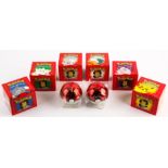 Pokemon TCG - A complete set of 6 boxed Red Series Pokemon Burger King 23K Gold-Plated Trading