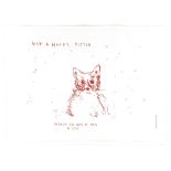 § Tracey Emin (British b. 1963), 'Not a Happy Kitten, In Fact I'd Say It Was a Dog',