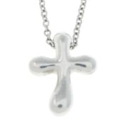 Cross pendant, with chain, by Tiffany & Co.