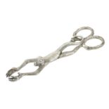 Victorian silver novelty monkey tongs