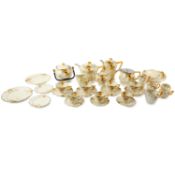 Crown Ducal 'Sunburst' tea and coffee wares