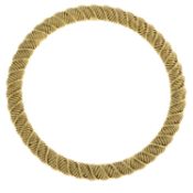 Mid to late 20th century woven bangle, by Cartier