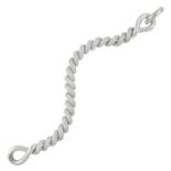 An 18ct gold and diamond torsade bracelet, by Hermès