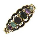 A late 19th century gem-set 'Regard' acrostic ring