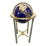Floor standing specimen-set terrestrial globe