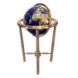 Floor standing specimen-set terrestrial globe