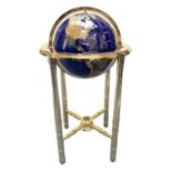 Floor standing specimen-set terrestrial globe
