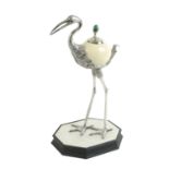 Anthony Redmile - A silver plated bird table ornament