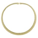 A 'Vannerie' basketweave collar, by Tiffany & Co.