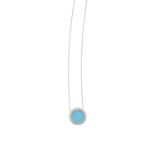 An 18ct gold, diamond and turquoise 'Tiffany T' necklace, by Tiffany & Co.