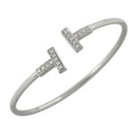 A diamond 'Tiffany T' Wire bracelet, by Tiffany & Co.