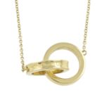 An 18ct gold '1837 Interlocking Circles' necklace, by Tiffany & Co.