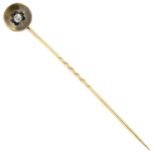 An early 20th century diamond stickpin