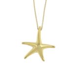 An 18ct gold 'Starfish' pendant, on chain, by Elsa Peretti for Tiffany & Co.