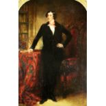 Richard Buckner, British (1812-1883) "Charles Dickens, 1812-1870," Portrait of a Young Gentleman